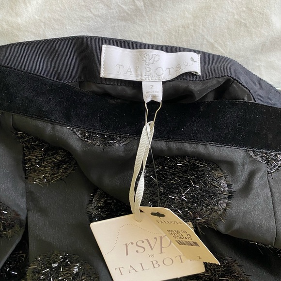 NWT Talbots RSVP black textured midi skirt - Picture 6 of 6